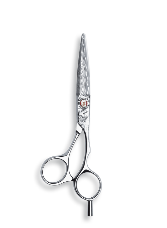 KASHO  DAMASCUS 5.5" OFFSET SCISSOR – Damascus Series 5.5"